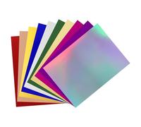 PATIKIL 11"x8.5" Metallic Mirror Board Sheets, 10 Pack 10 Colors Cardstock Foil Board Reflective Sheet 250gsm for Scrapbook Poster DIY Craft Invitation Card