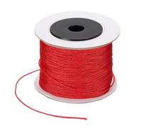 PATIKIL 110 Yard Nylon String for Bracelets, 0.8 mm Nylon Rope Cord Braided Ornament Lanyard Thread Universal Blinds Pull Strings for DIY Craft Bead Bracelet Making, Red