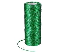 PATIKIL 110 Yards Decorative Metallic Bakers Twine, 1 Rolls Wrapping Twine String Rope DIY Tie Gift Packing Materials for Christmas Crafts Wedding Present,Green