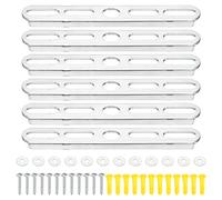 PATIKIL 110mm 4.3 Inch Ceiling Light Plate Kit, 6 Set Pendant Light Fixture Mounting Bracket Crossbar with Screw Nuts Accessories for Chandelier Wall Lighting