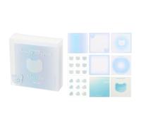 PATIKIL 112 Sheets Colorful Square Sticky Notes, 2.7x2.7 Self-Sticky Note Pads Adhesive Memo Pads Bulk for Home Office Desk Supplies Notebook Journal, Blue