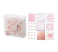 PATIKIL 112 Sheets Colorful Square Sticky Notes, 2.7x2.7 Self-Sticky Note Pads Adhesive Memo Pads Bulk for Home Office Desk Supplies Notebook Journal, Pink