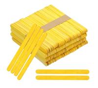 PATIKIL 114x10 mm 200 Pack Craft Sticks, 4.5 Inch Wood Sticks for Crafts Ice Cream DIY Home Art Projects Creative Designs Education, Yellow
