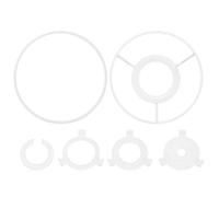 PATIKIL 11cm Lamp Shade Ring Set, Lampshade Holder Frame Strong Rings with E27 to E14/E26 Spider Fitter Adapter Lampshade Frame Wire for DIY Drum Shade Table Floor Pendant Lamp