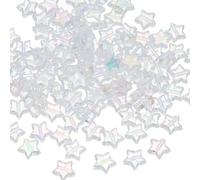 PATIKIL 11mm Crystal Star Beads, 400 Pcs Star Bead Acrylic Spacers Bead Star Shaped Charm Pendants for Jewelry Making Bracelet Necklace DIY Crafts, Clear