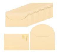 PATIKIL 11x 7.5cm Gift Cards Envelopes, 24pcs Mini Envelopes Small Sleeve Holders 250g Glitter Paper Pearlescent Credit Card Size Bulk for Business Cards VIP Invitations Greeting,Champagne