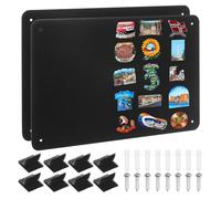 PATIKIL 11x17 Magnetic Board, 2pcs Magnet Board Magnetic Wall Board Bulletin Board Small Metal Display Board Steel for Wall Magnets Collection Display Photo Spice Note Craft Fridge, Black