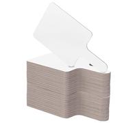 PATIKIL 11x6in Thickened Dry Erase Paddles, 100Pcs Handheld Double Side Square Answer Paddle Dry Erase Boards for Voting Game Teaching Classroom Office Party