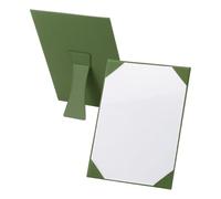 PATIKIL 11x8.5 Certificate Holder with Stand, Single-Sided Document Holders Vertical for Award Diploma Graduation Achievement Business License, Green