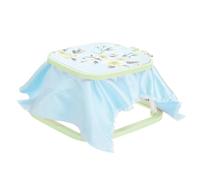 PATIKIL 12.2" x 10.6" Square Embroidery Hoop Stand, Adjustable ABS Plastic Cross Stitch Stand Hands-Free 2-Tier Embroidery Hoop Holder Punch Needle Frame for Sewing Arts Needlework, Green