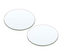 PATIKIL 12" (300mm) Focal Length Double Convex Lens, 2 Pack 100mm Diameter 11mm Height Glass Optically Polished Round Edges Lens for Physics Experiment, Clear