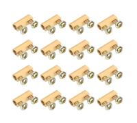 PATIKIL 12.5x4.2x5.2mm Wire Connectors Nut Terminal, 20 Pcs 10 A Brass Splicing Quick Wiring Connection Terminal Circuit Connector Nut Kit with Screws, Brass Tone