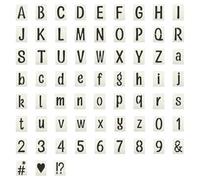 PATIKIL 12.7cm/ 5" Letter Number Stencils, 66Pcs Square Interlock Reusable Letter and Number Stencil Templates for Painting on Wall Wood Fabric Signage, Uppercase & Lowercase Letter Styles