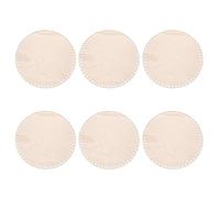 PATIKIL 12" Diameter Crochet Basket Bottom, 6Pcs Round Blank Crochet Knitting Wooden Base for DIY Craft Weaving Basket Making Supplies Home Decoration, Brown