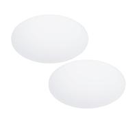 PATIKIL 12" Diameter Lampshade Diffuser, 2 Pcs 2mm Thick Round Diffuser Sheet for Drum Lampshades, Pendants Light, DIY Light Shield, Frosted White