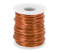 PATIKIL 12 Gauge 2mm Aluminum Craft Wire, 65.6 Ft Metal Wire Armature Bendable Wire for Jewelry Making Metal Wrap DIY, Orange