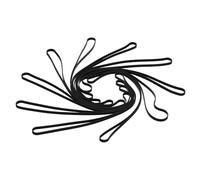 PATIKIL 12 Inch Silicone Bands, 10 Pcs Elastic Rubber Wrapping Bands Heavy Duty Colored Thick Rubber Bands for Outdoor Notebook Book Wallet Pot Box, Black