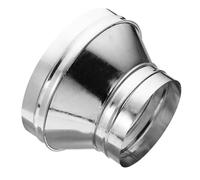 PATIKIL 12 Inch to 8 Inch Round Duct Reducer Increaser Connector, Galvanized Steel Adapter Pipe Fitting for Bathroom Kitchen Ventilation Systems, Silver Tone