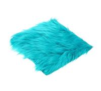 PATIKIL 12" Locker Rug, Small Area Rug Mini Faux Fur Rugs Small Locker Carpet Soft Fluffy Tiny Photography Props Square for Nail Photo Tabletop Background Picture Decoration, Dark Green
