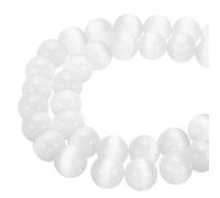 PATIKIL 12 mm Natural Clear Quartz Loose Beads, 2 Strands Crystal Round Stone Strand Beads Gemstone Loose Bead Spacer Beads for Jewelry Making DIY Necklace Bracelet, White