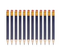 PATIKIL 12 Pack HB Pencils, 10cm Short Wood Graphite Pencils Thick Portable Golf Scoring Mini Pre Sharpened Erasable Pen with Eraser Bulk for Sport Games Meeting Office Writing, Hot Pink