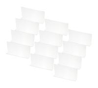 PATIKIL 12 Pack Shelf Dividers for Closet Organization, 250 x 40 x 120mm Acrylic Closets Separator Kitchen Cabinet Shelves Under Bed Blocker for Bedroom Kitchen Office, Clear