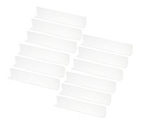 PATIKIL 12 Pack Shelf Dividers for Closet Organization, 350 x 40 x 60mm Acrylic Closets Separator Kitchen Cabinet Shelves Under Bed Blocker for Bedroom Kitchen Office, Clear