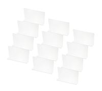PATIKIL 12 Pack Shelf Dividers for Closet Organization, 7.9x1.57x4.7 Acrylic Closets Separator Kitchen Cabinet Shelves Under Bed Blocker for Bedroom Kitchen Office, Clear