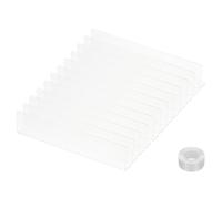 PATIKIL 12 Pack Under Couch Blocker, Acrylic Under Bed Blocker for Pets (2.36" H x 11.02" L) with Tape Clear Toys Blocker for Bed Sofa Desk Furniture