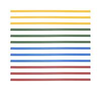 PATIKIL 12 Pcs Color Magnetic Strips for Whiteboard, 30x0.9cm Long Magnetic Tape Bars Self-Adhesive Magnets Tape for Bulletin Board Home Office Craft Supplies, Blue, Red, Yellow, Green