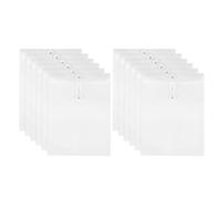 PATIKIL 12 Pcs Kraft Paper Envelope with String Tie Closure, A4 Vintage Envelopes File Folder Bag for Office Business Home Card Storage Document Organize, White