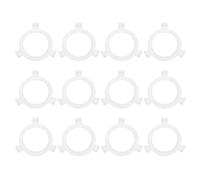 PATIKIL 12 Pcs Lamp Shade Adapter Ring, E27 to E26 Spider Fitter Lampshade Reducer Ring Plastic Lampshade Adapter Converter Washer for Table Pendant Floor Light Fixtures, White