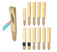 PATIKIL 12 Pcs Sandpaper Pencil Sharpener, Pencil Pointer Sharpening Sketch Art Drawing Tool for Artists, Art Supplies, Pastel Sticks, Drawing Crayons, Charcoal Pencil, Brown