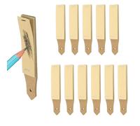 PATIKIL 12 Pcs Sandpaper Pencil Sharpener, Pencil Pointer Sharpening Sketch Small-Pointed Art Drawing Tool for Artists, Art Supplies, Pastel Sticks, Drawing Crayons, Charcoal Pencil, Brown