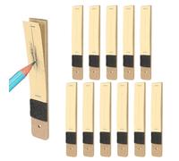 PATIKIL 12 Pcs Sandpaper Pencil Sharpener, Pencil Pointer Sharpening Sketch Sponge Art Drawing Tool for Artists, Art Supplies, Pastel Sticks, Drawing Crayons, Charcoal Pencil, Brown