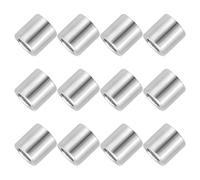 PATIKIL 12 Pcs Stainless Steel Spacers, 4mm ID x 8mm OD x 10mm Height 304 Stainless Steel Bushing Screw Standoff Unthreaded Round Spacer for 3/16"M4 Screws Bolts Nuts