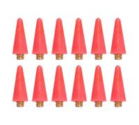 PATIKIL 12 Pcs Wax Head Tips, Rhinestone Picker Tool Wax Pencil Tips Replacement, Gem Picker Accessories for Diamond Art Painting Nail Dual-Ended Dotting Pen DIY Craft, Red
