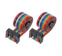 PATIKIL 12 Pins IDC Connector Flat Ribbon Cable 2.54 mm Pitch Length 500 mm Wide 15 Mm, 2 Pcs Dual Row Data Cable Female to Female for IDE Drive Printer Industrial DIY Electronics