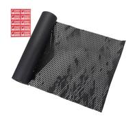 PATIKIL 12" x 105' Honeycombs Packing Paper, Packing Paper Wrap Sheets Roll with Fragile Stickers for Moving Packaging Shipping Supplies Protective, Black