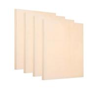 PATIKIL 12 x 12 Inch Wood Panel Board, 4 Pack Unfinished Wooden Canvas Boards Square Blank Deep Cradle Board for Painting Pouring DIY Art Use with Oils Acrylics