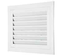 PATIKIL 12" x 16" Aluminum Gable Vent, 1Pcs Return Grille Gable Louver Air Vent with Screen Mesh Filter Removable Door for Sidewall Wall Ceiling Floor Attic Shed HVAC System, White