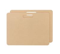 PATIKIL 12 x 16" Wedging Board for Pottery with Built-in Handle, 2 Pcs 12mm Thickness Clay Board Portable Plaster Modeling Board for Pottery Clay Ceramics