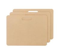 PATIKIL 12 x 16" Wedging Board for Pottery with Built-in Handle, 3 Pcs 10mm Thickness Clay Board Portable Plaster Modeling Board for Pottery Clay Ceramics