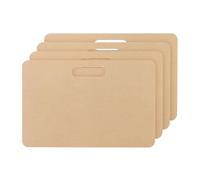 PATIKIL 12 x 16" Wedging Board for Pottery with Built-in Handle, 4 Pcs 8mm Thickness Clay Board Portable Plaster Modeling Board for Pottery Clay Ceramics