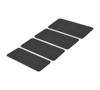 PATIKIL 12 x 5 Inch Felt Bag Base Shaper, 4pcs Bag Bottom Pad Organizer Insert Rectangle Liner Board for Purse Handbag Tote Travel Bag Canvas Cosmetic, Black
