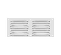 PATIKIL 12 x 6 Inch Aluminum Vent Cover, HVAC Louvered Grill | Screen Air Grille Ventilation Cover for Home Kitchen Fireplace Bathroom Wall Ceiling, Silver Tone