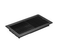 PATIKIL 12 x 6 Inch Floor Register, 1pcs Heavy Duty Air Vent Cover Steel Adjustable Decor Vents Easy Adjust Floor Grates for Sidewall Home Office, Black