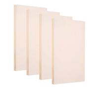 PATIKIL 12 x 6 Inch Wood Panel Board, 4 Pack Unfinished Wooden Canvas Boards Square Blank Deep Cradle Board for Painting Pouring DIY Art Use with Oils Acrylics