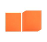 PATIKIL 12" x 8.2" Sticker Paper for Printer, 50 Pcs Full Sheet A4 Sticker Labels Neon Colored Self-Adhesive Shipping Labels for Printers Laser Inkjet, Orange