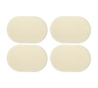 PATIKIL 12" x 8" Crochet Basket Bottom, 4Pcs Oval Blank Crochet Knitting Wooden Base for DIY Craft Weaving Basket Making Supplies Home Decoration